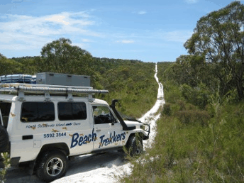 Beach trekkers North Stradbroke Island - Holiday Find