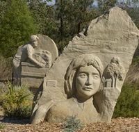 Heritage Sculptures at Pensioners Hill Lookout - Holiday Find