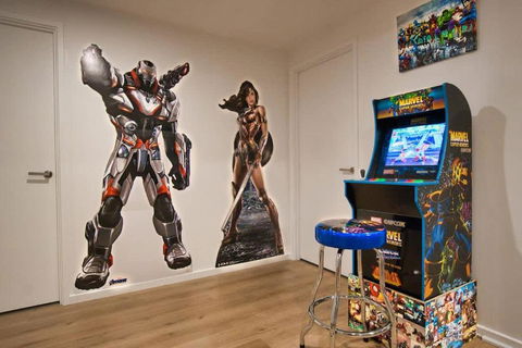 DC Vs Marvel Theme Ft Arcade Machine Pool Gym Sauna BBQ - Holiday Find 2